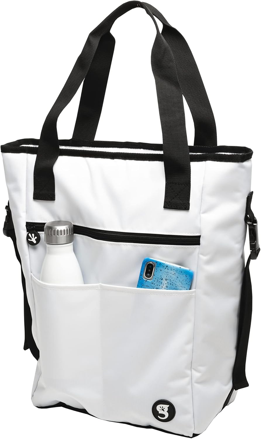 geckobrands 2 in 1 Convertible Tote and Backpack - Versatile and Durable for Travel, Gym, Beach, and Everyday Use
