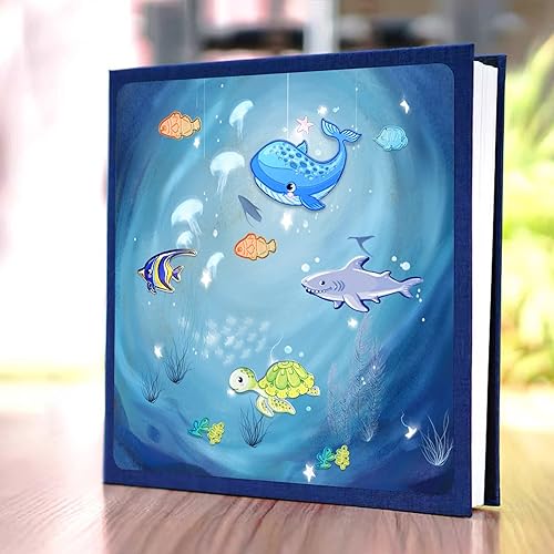 Miniatura 5 de Xijuer 15 piezas de troqueles de metal de animales del océano, plantillas troqueladas para manualidades, plantillas de molde de relieve, plantillas