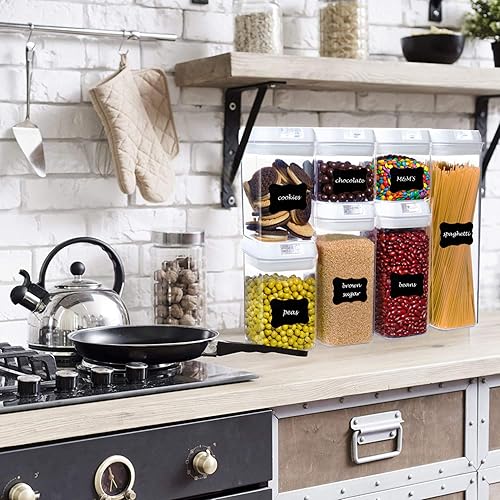 Miniatura 7 de Kitchen Logic - Recipientes herméticos para almacenamiento de alimentos con tapas, fáciles de bloquear, juego de recipientes para organizar la