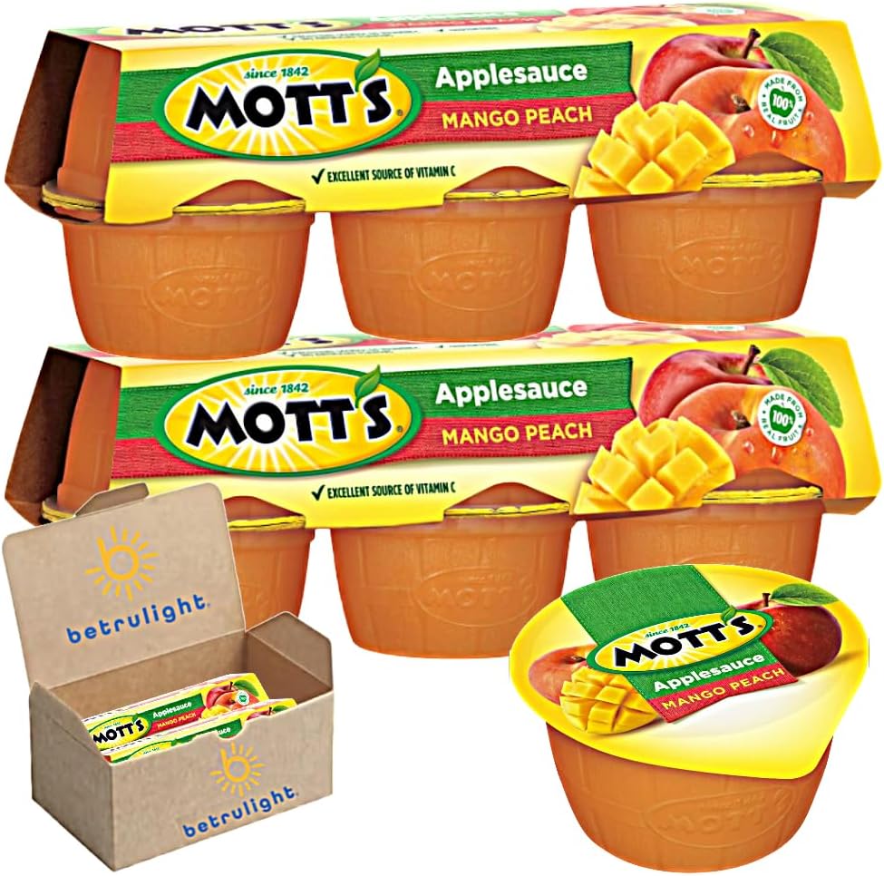 Motts Fruit Snacks on the Go Applesauce Mango Peach Tasty