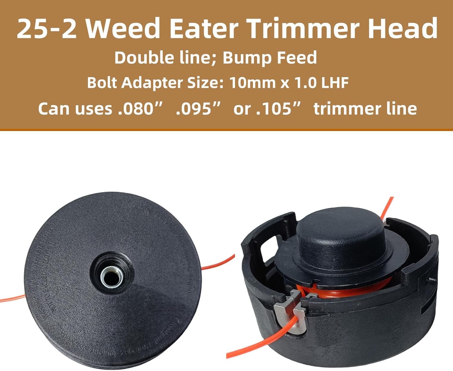 10 Pcs 25-2 Bump Feed Trimmer Head 4002 710 2108 for Stihl AUTOCUT 25-2 FS55 FS55R FS56 FS56RC FS70 FS70R FS80 FS85 FS90 FS90R FS91R FS94R FS100RX FS110 FS111R FS120 FS130 Weed Eater 4002 710 2191