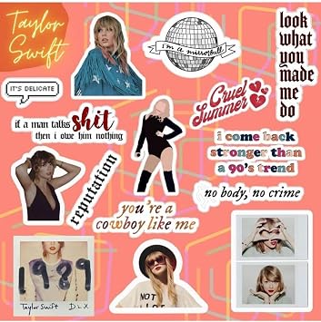 Taylor Swift Sticker Set | Laptop Notebook Phone Tag