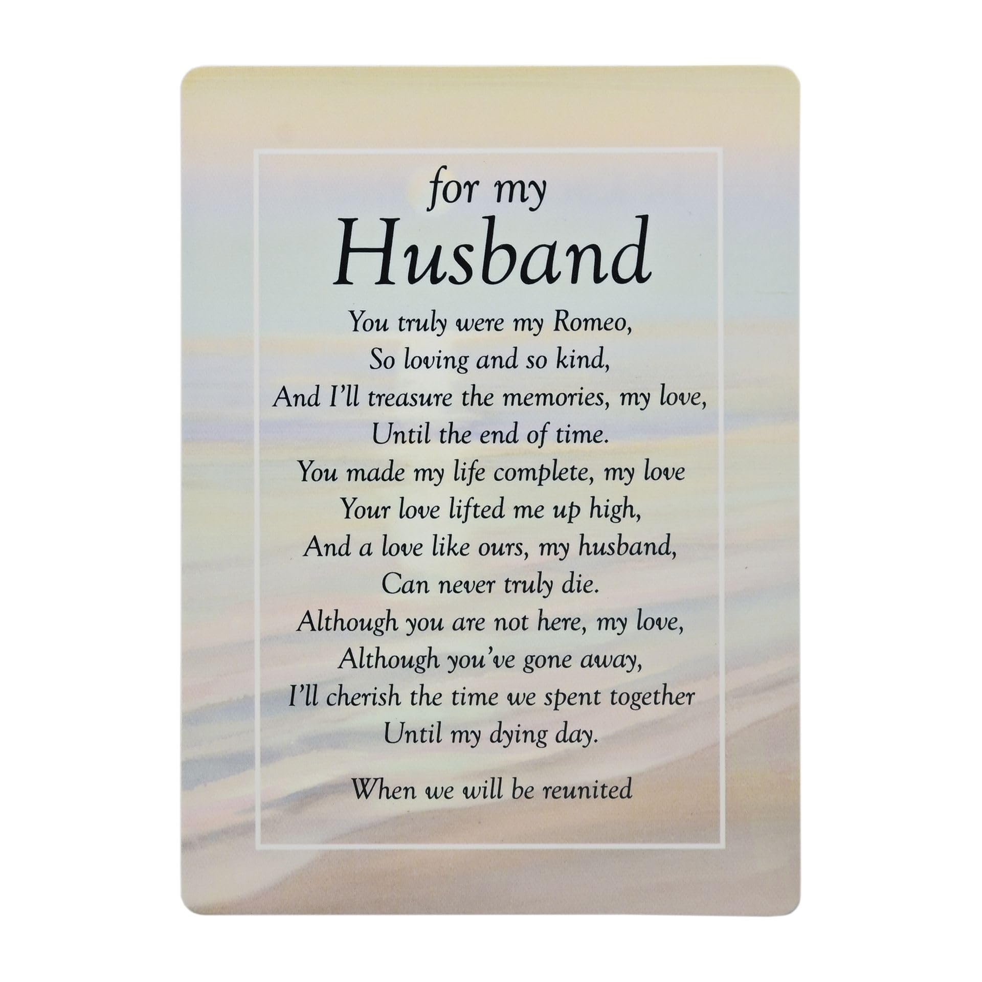Graveside Cards - For My Husband