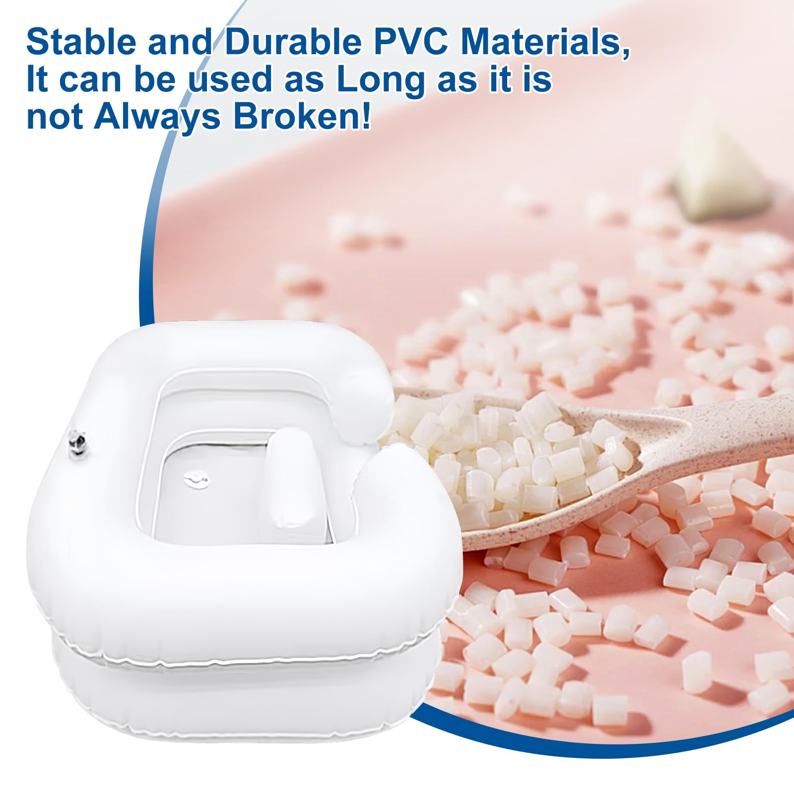 Lavacabezas Inflable de PVC Negro, Lavabo de Champú Portátil con Tubo de Desagüe 1 m, Cabezal de Ducha y Bolsa de Agua, Lavado de Cabello en Cama para Mayores, Embarazadas y Discapacitados
