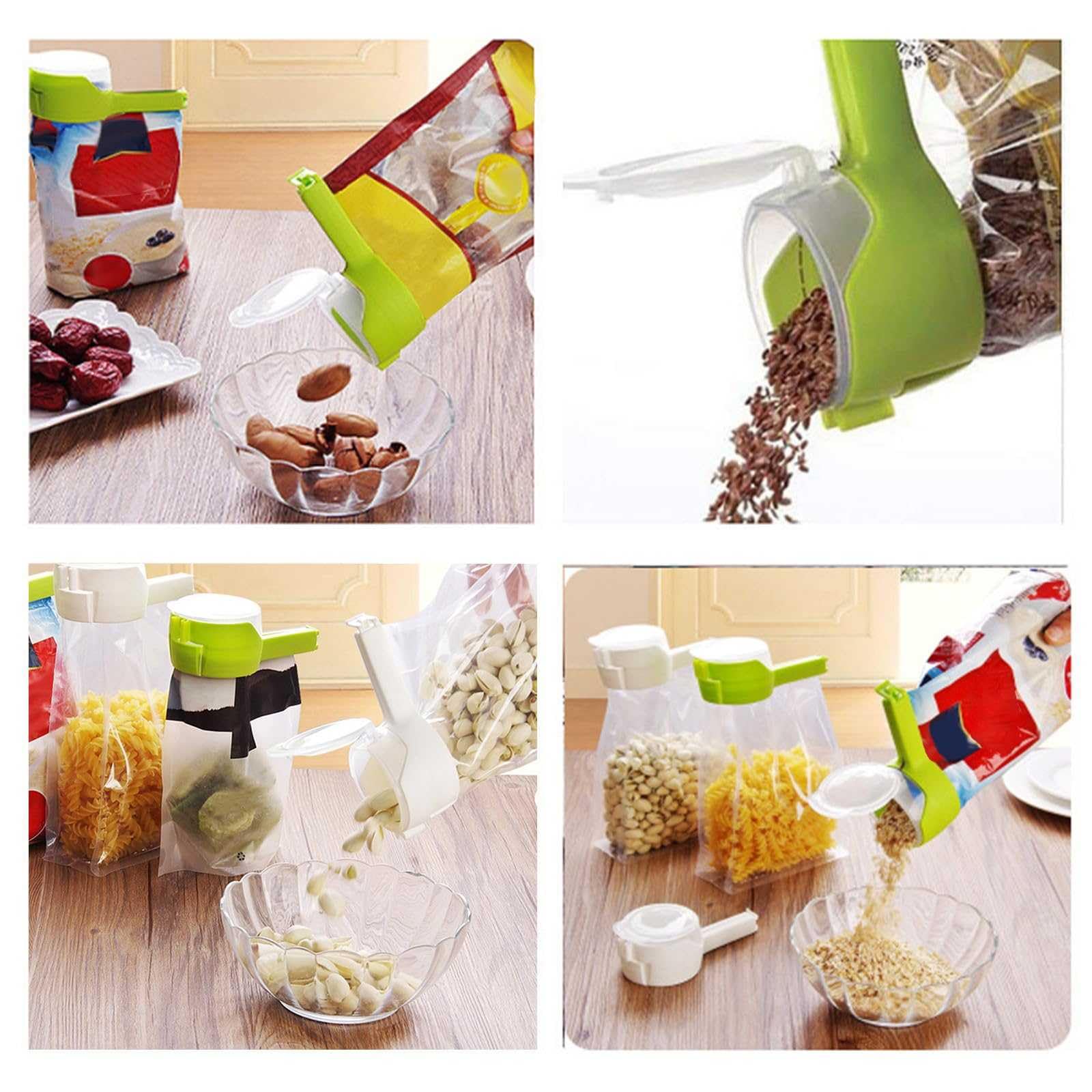 8 Clip Per Sacchetti Con Beccuccio - Sigillanti Per Alimenti, Riutilizzabili E Multicolori - Foto 6