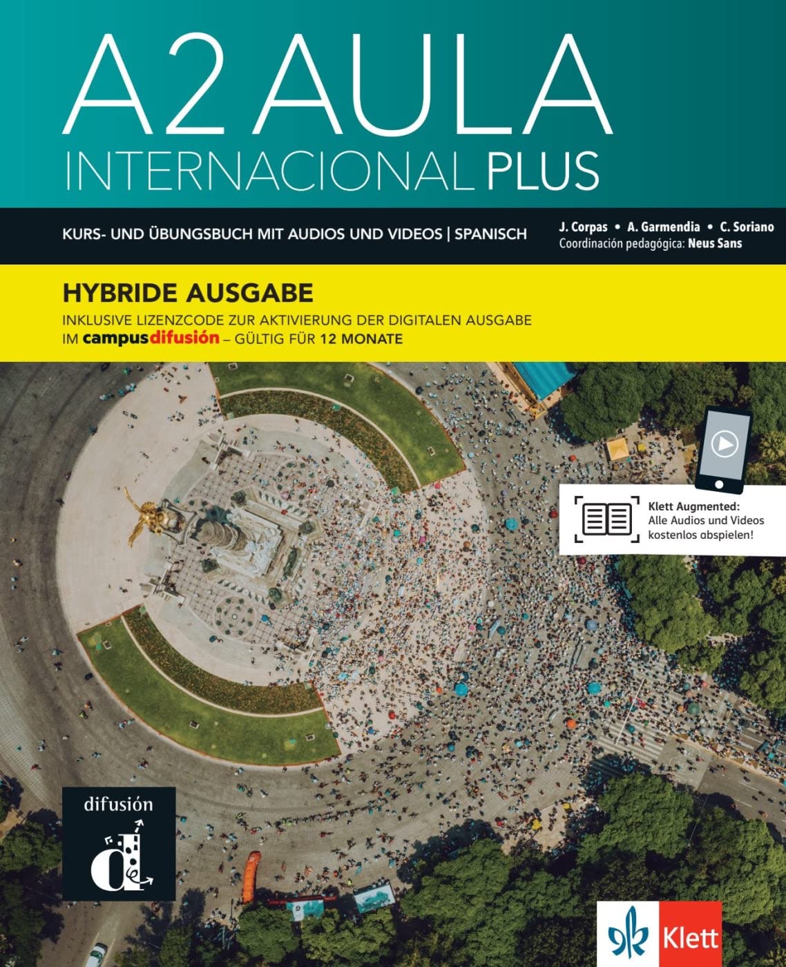 Aula internacional Plus 2 A2 – Hybride Ausgabe: Deutsche Ausgabe. Kurs- und Übungsbuch mit Audios und Videos + Lizenzcode für die Digitale Ausgabe im Campus Difusión (12 Monate)