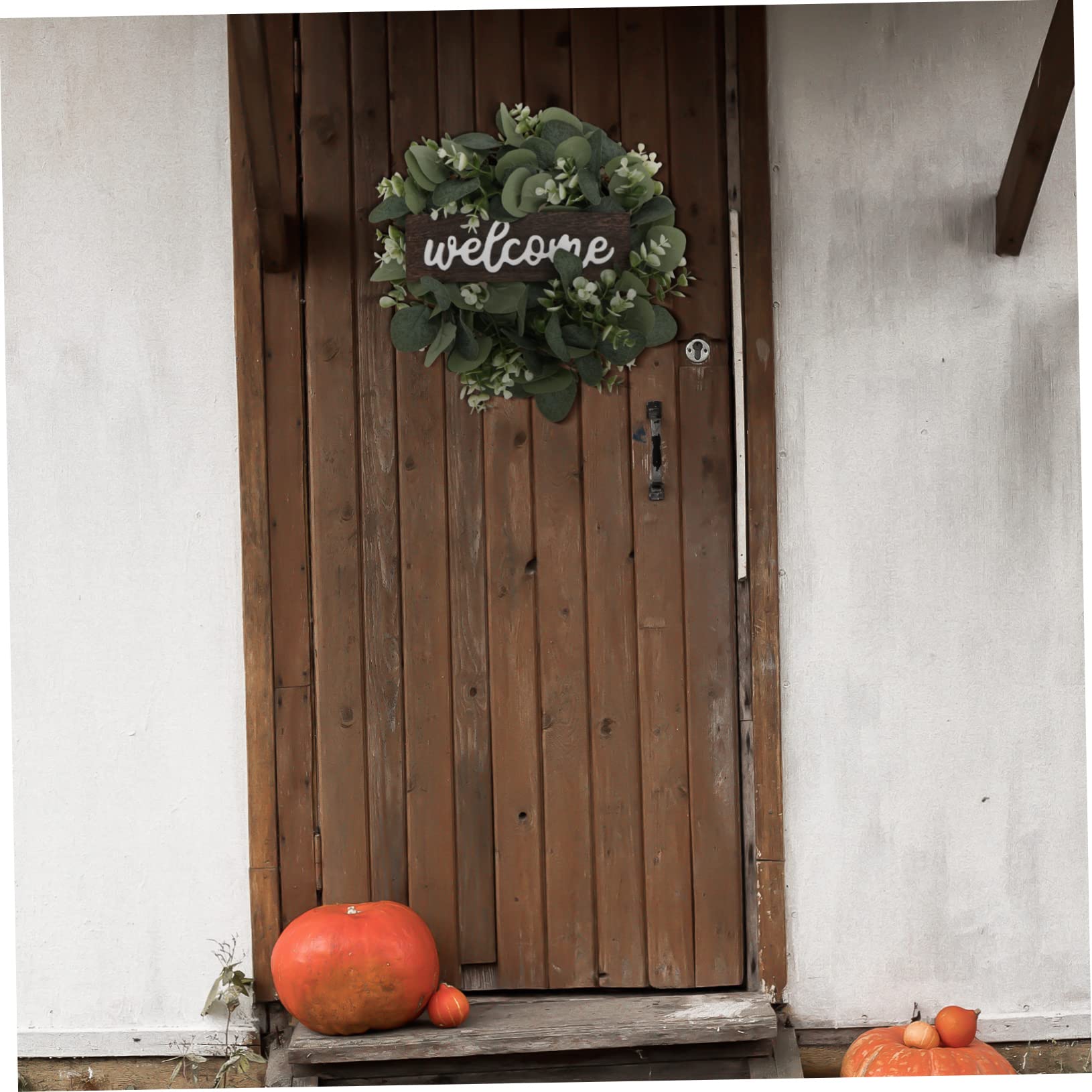 ABOOFAN 2 Pezzi Ghirlanda Primaverile Per Porta Dingresso Ghirlanda Creativa Simulazione Di Eucalipto Decorazione Appesa Alla Porta Verde