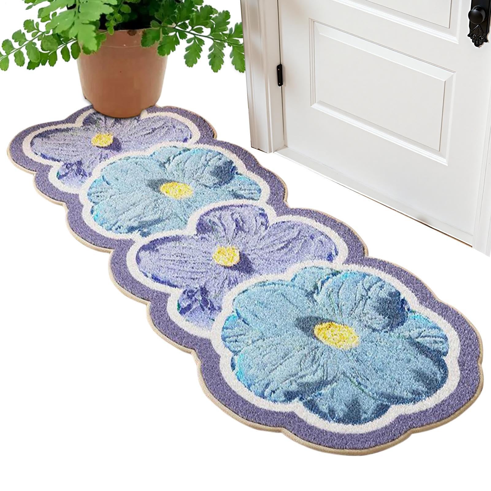 Alfombrilla de baño mullida y lavable alfombra suelo antideslizante