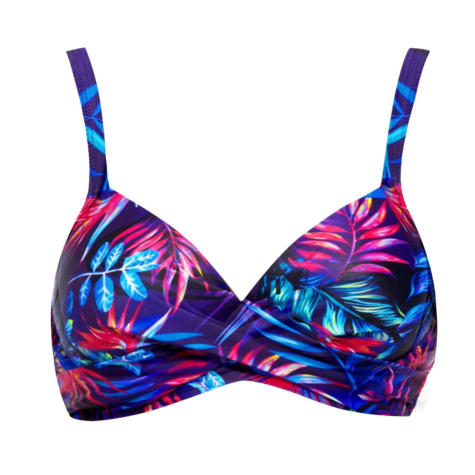 Generisch Bikini Mujer Set Traje de Baño Traje de Baño Mujer Bikini con aros Parte Superior Push Up Swimmoberteil BH Acolchado Badeanzugoberteile 2025