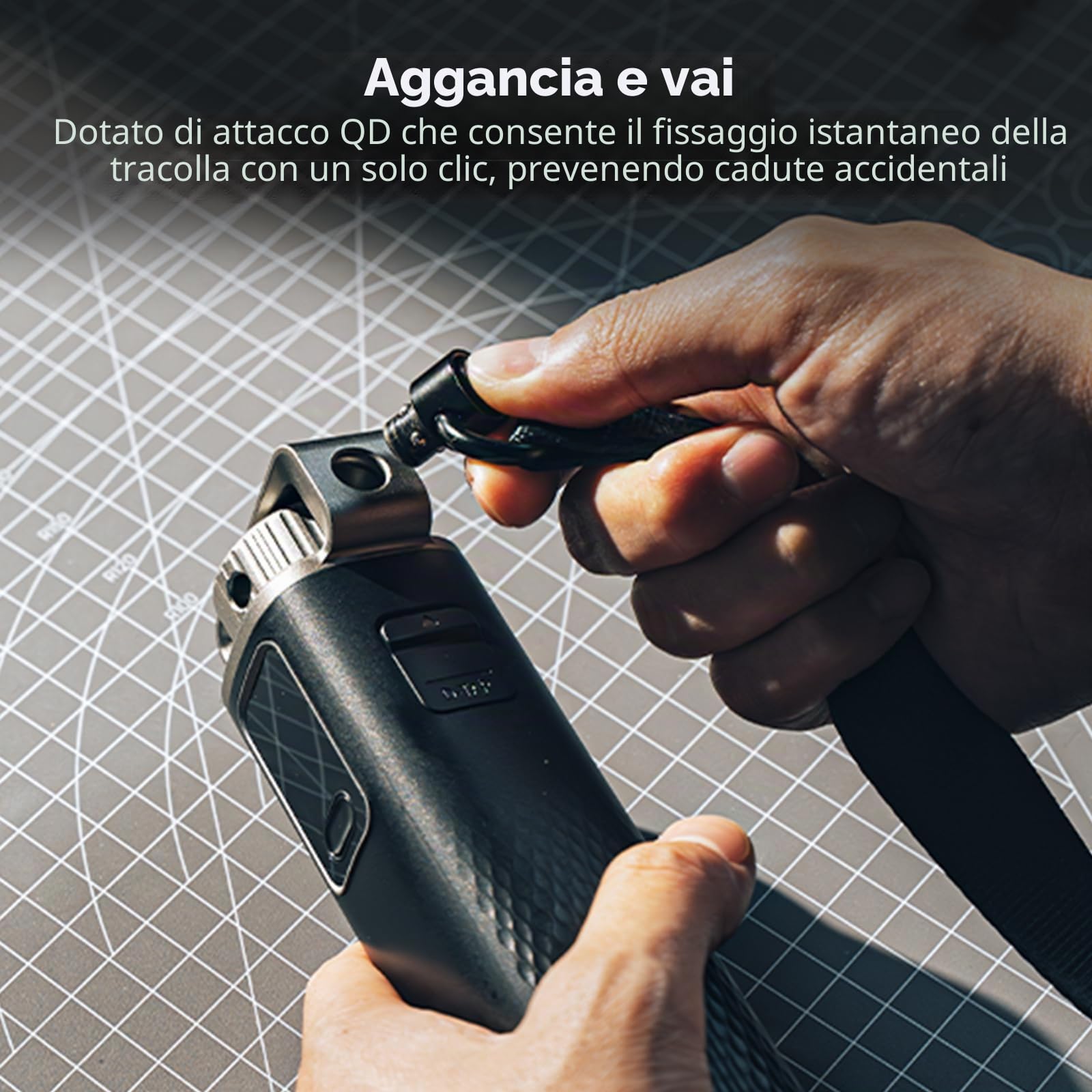 SMALLRIG Impugnatura della batteria da 99 Wh/6800 mAh, ricarica rapida PD100W, D-TAP, 2 porte USB-C, maniglia per RC60/RC100, per fotocamere Sony FX3/FX30/ZV-E10