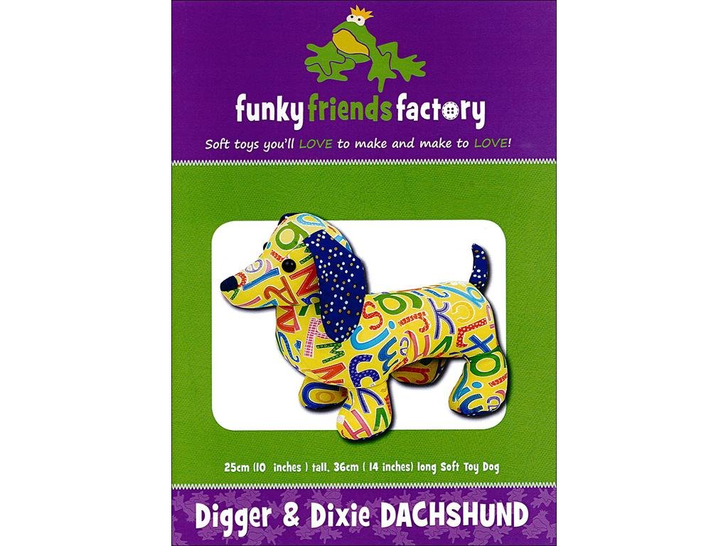 Funky Friends FactoryDigger & Dixie Dachshund Pattern