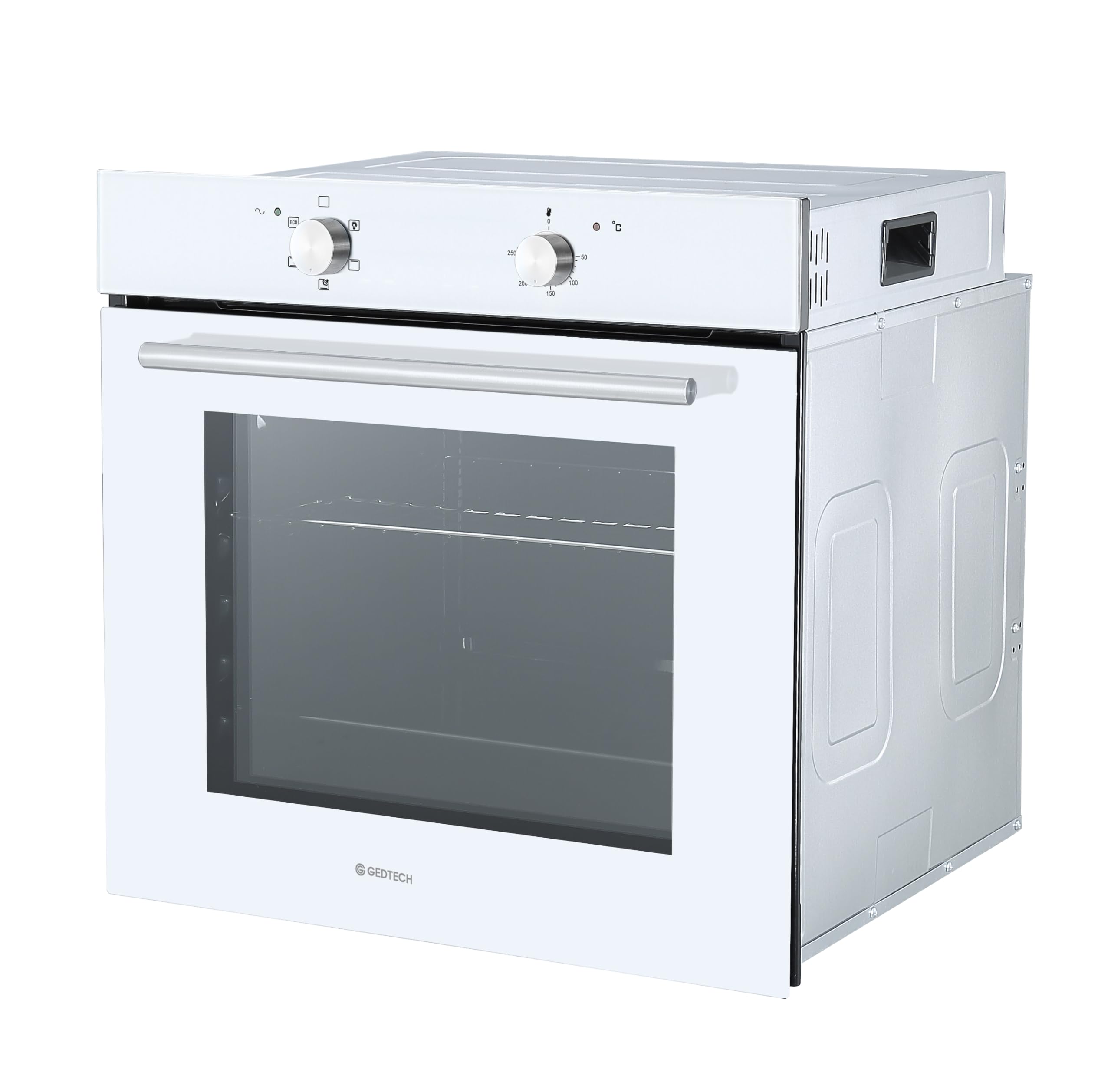 GEDTECH Four encastrable multifonctions GFO76WH - 76L - Grill - Fonctions vapeur (Blanc)