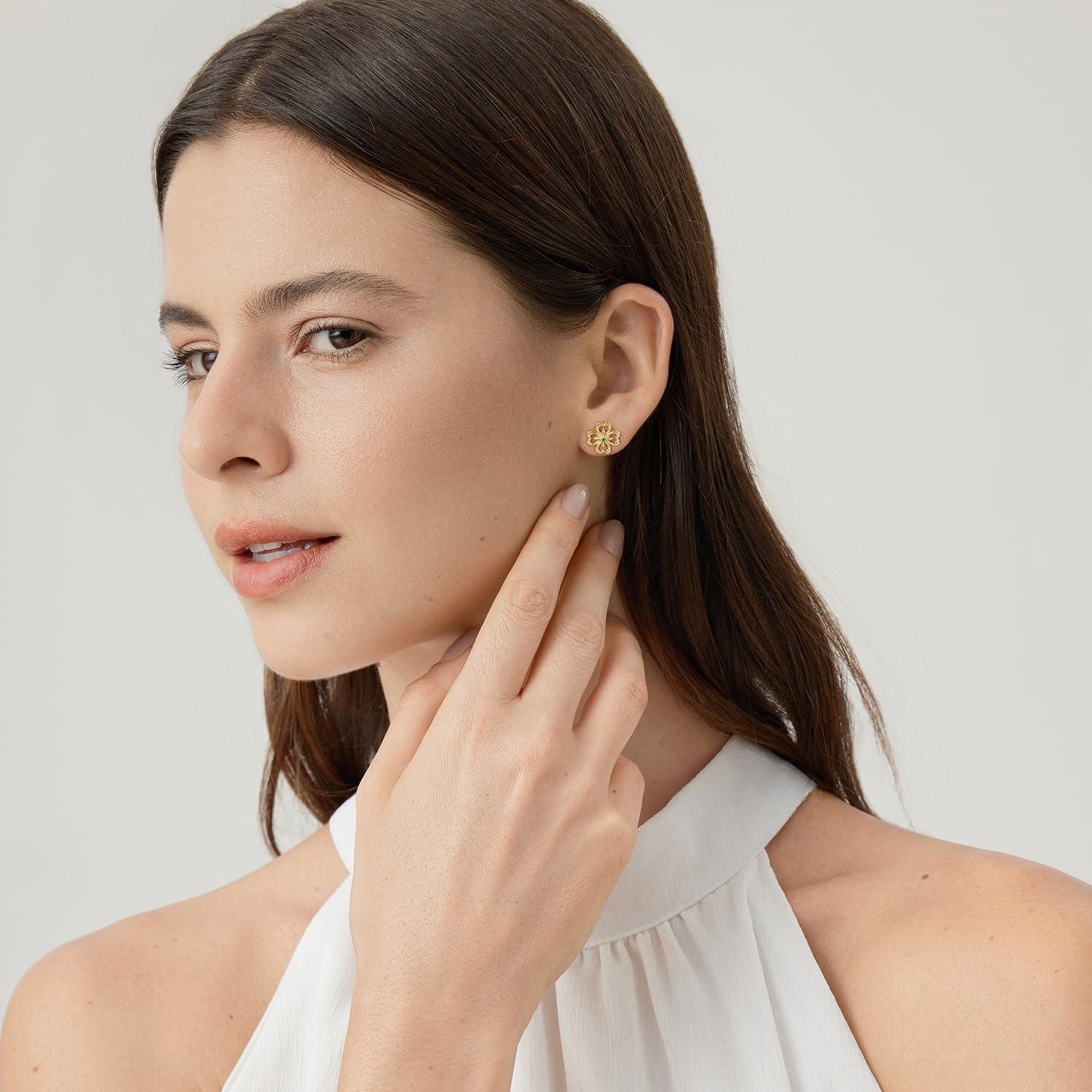 Dainty Stud Earrings for Women Sterling Silver Posts Star Colver Bow Earrings 14K Gold Plated Dainty Stud Earring funky Jewerly - Image 8