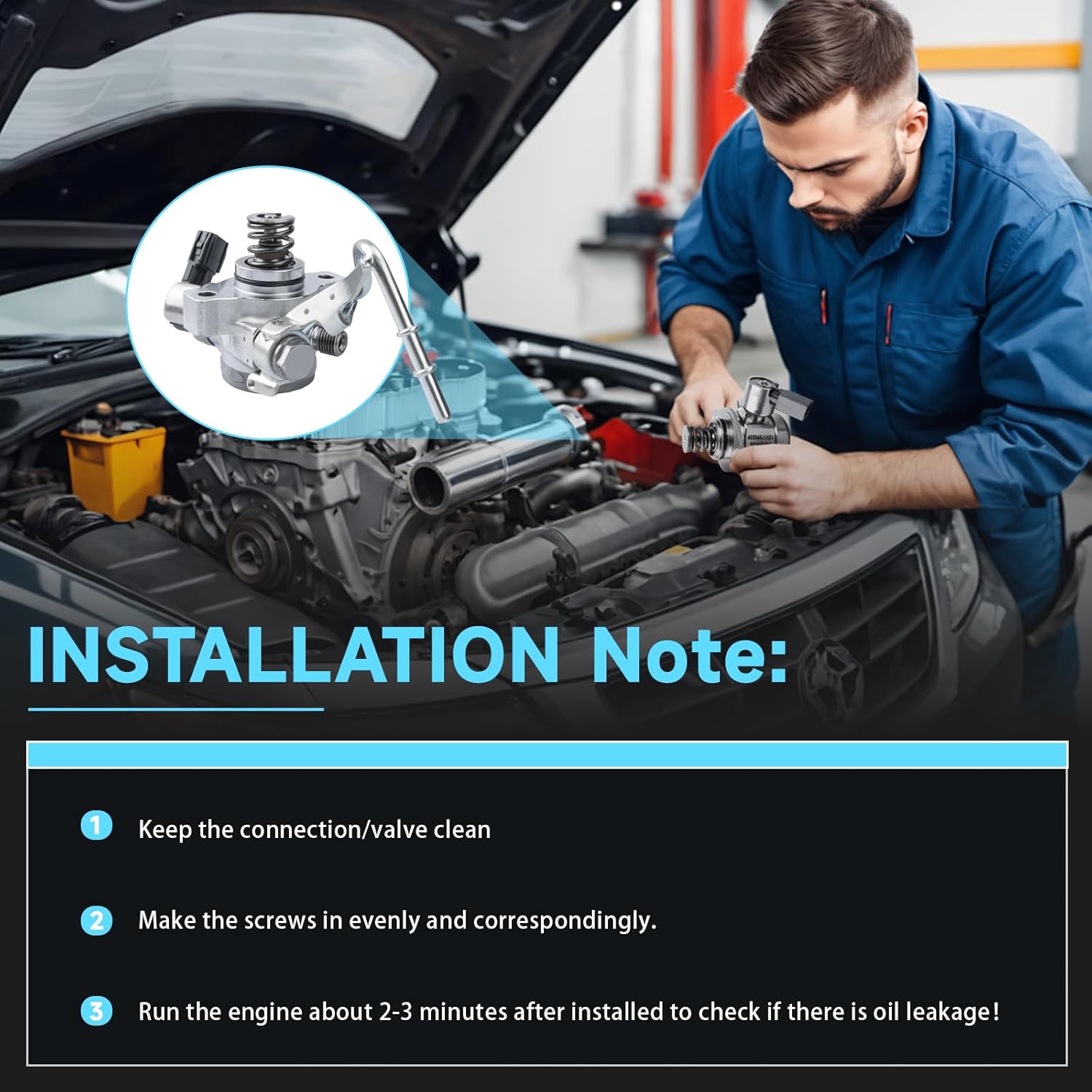 16790-5LA-A01 High pressure fuel pump - Replace with Acura ILX 2016-2022 TLX 2017-2020 Honda Accord 2015-2017 CR-V 2015-2016 2.4L L4 - OEM:GDP735
