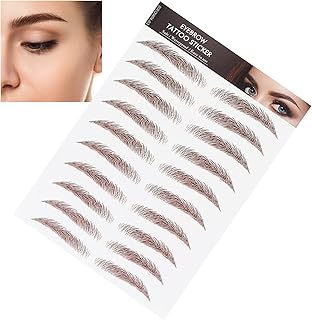 Etiqueta engomada realista de la ceja, etique...