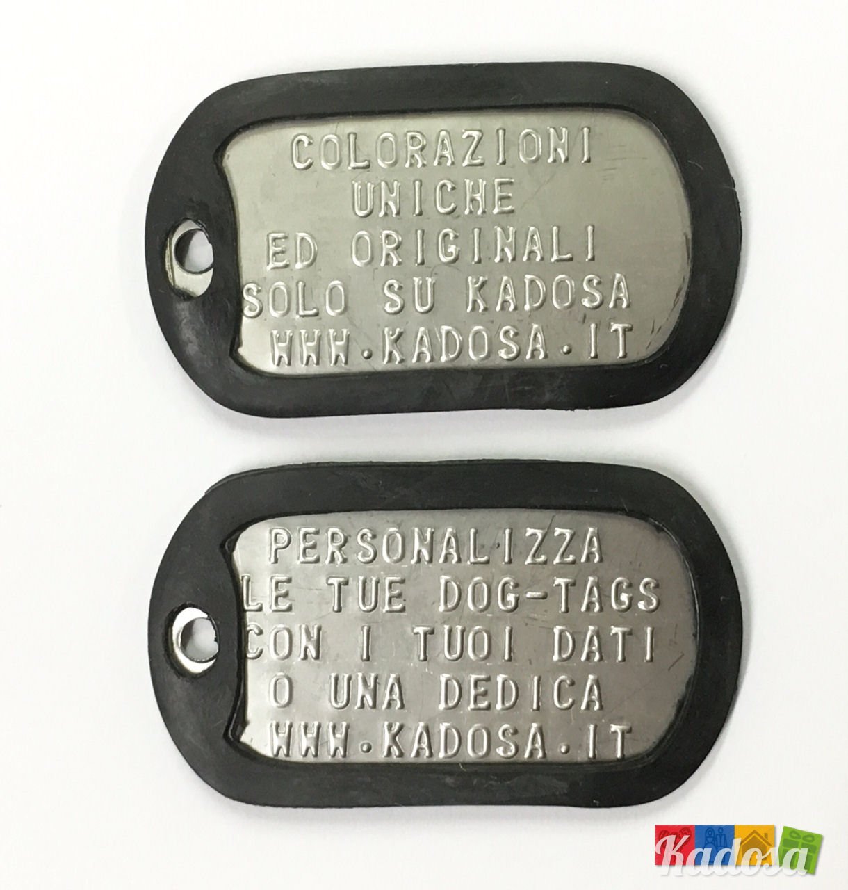Set Targhette Cane Militari Personalizzate Stile WW2 Vietnam Esercito USMC Navy Incise