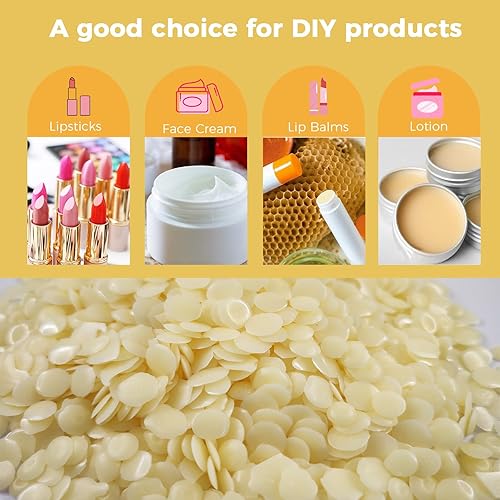 Miniatura 3 de CoolCrafts Candelilla - Pellets de cera vegana para cosméticos, bricolaje, fabricación de jabón y velas, alternativa a la cera de abeja, 14 onzas