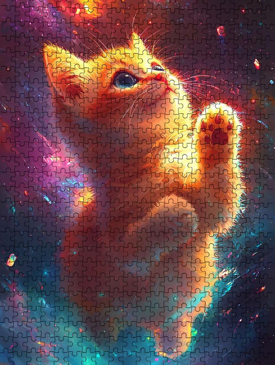 Katze Niedlich Puzzle 4000 Teile, Klassische Puzzles, Geschicklichkeitsspiel Puzzle für Erwachsene, Puzzlespiele für Die Ganze Familie, Mit Schöner Verpackung, Dekoration Puzzles DX0YL3-638