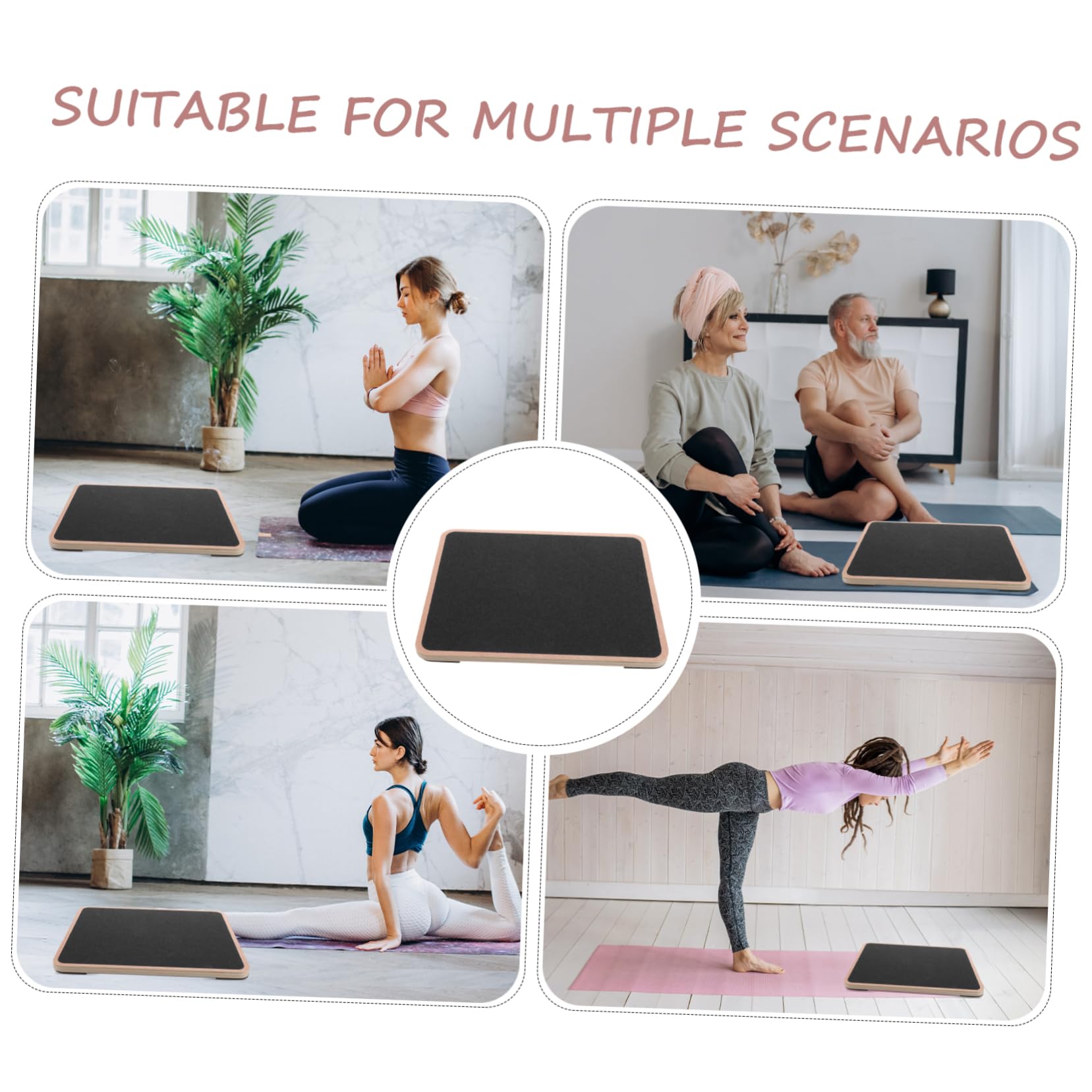 Abaodam Balance Board per Adulti Pedana per Allenamento Coordinazione e Stabilità Attrezzatura Fitness per Yoga e Esercizi Bilanciamento