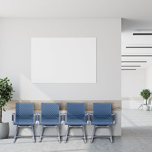 Miniatura 7 de Sillas de oficina para invitados, sillas de recepción, sillas de sala de espera, juego de 2 sillas de sala de conferencias con respaldo medio,