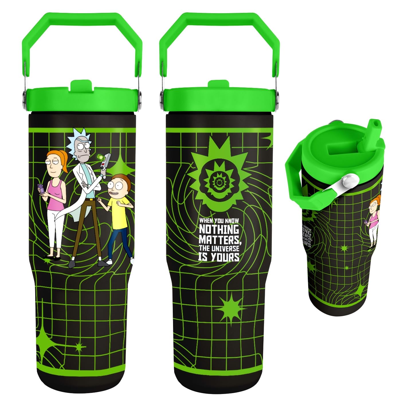 Rick And Morty (Multiverse Grid) 30oz Pitcher, Official Licensed Bottle