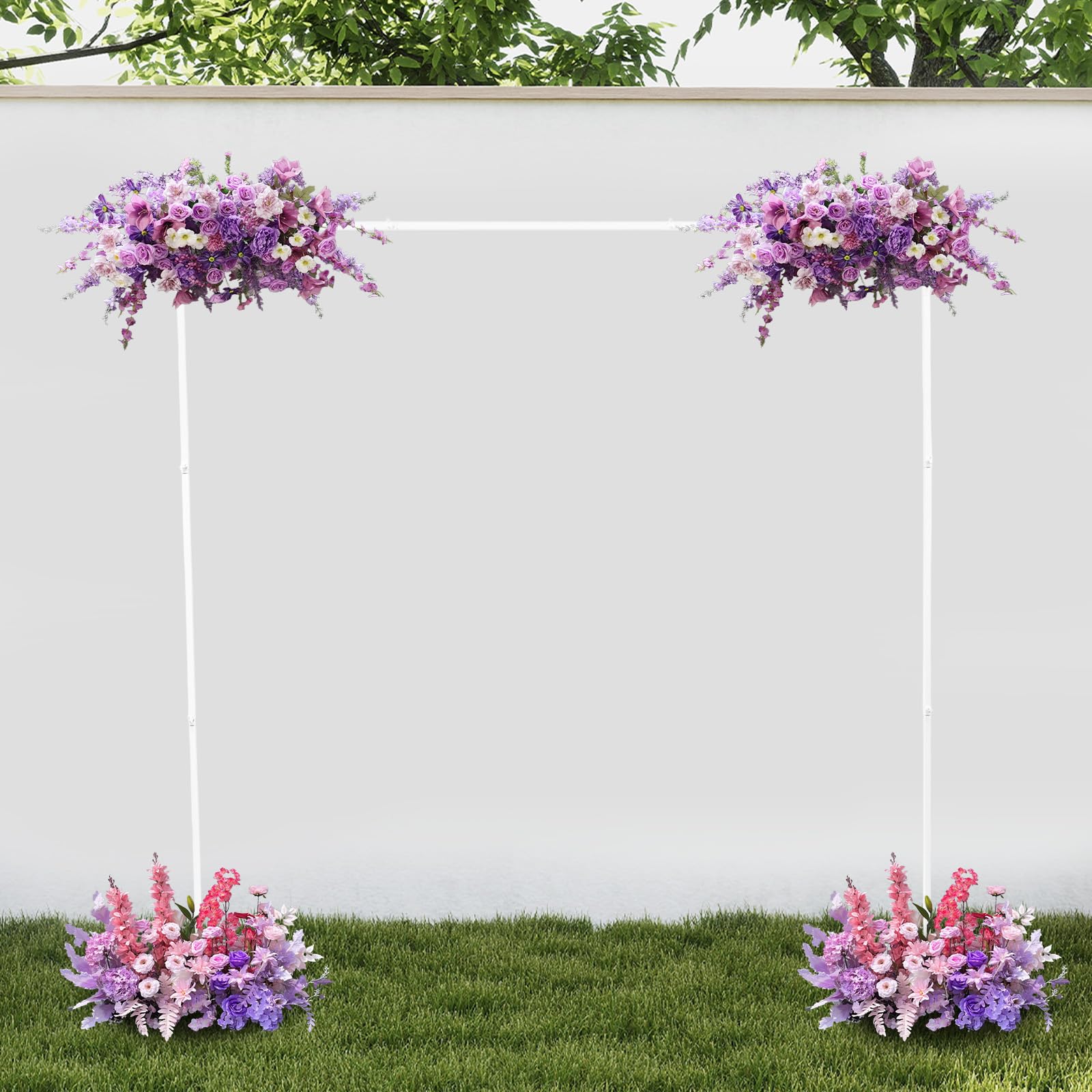 Grande supporto per matrimonio, 2,4 x 2,4 m, per giardino, matrimoni