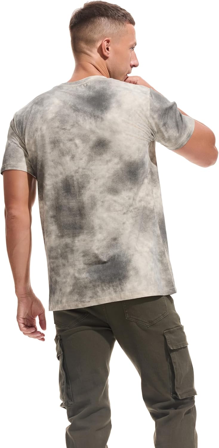 KLIEGOU Men's Graphic T-Shirt 95% Cotton Crew Neck Short Sleeve Tee Soft Stretch Casual Printed Top - Image 2