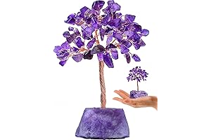 Mystical Amethyst Tree of Life: Adorn Your Desk with Purple Serenity