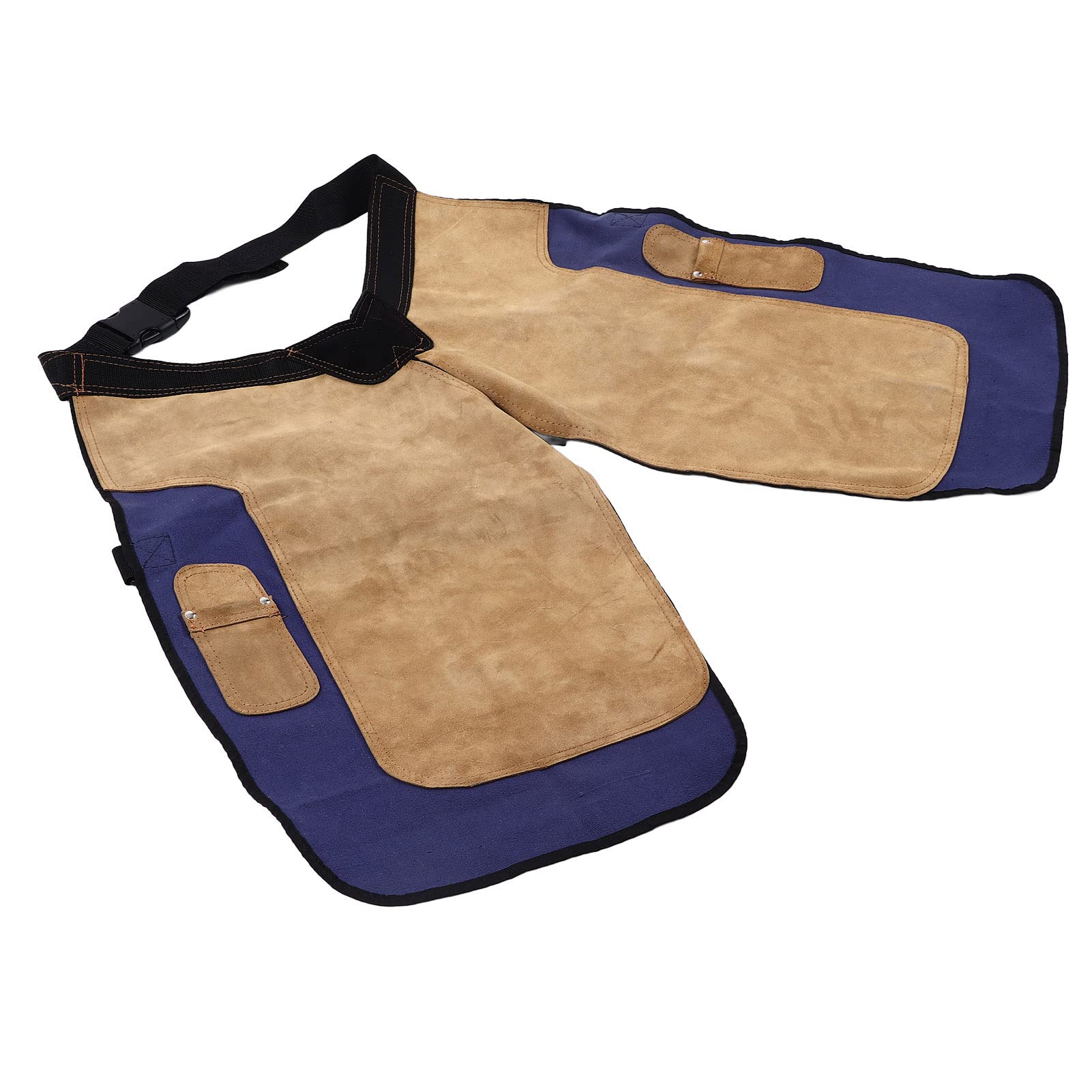 Grembiule da maniscalco per cavalli, pantaloni per la pulizia del ferro di cavallo, con tasca, in tela, pelle bovina, accessori per l'allevamento
