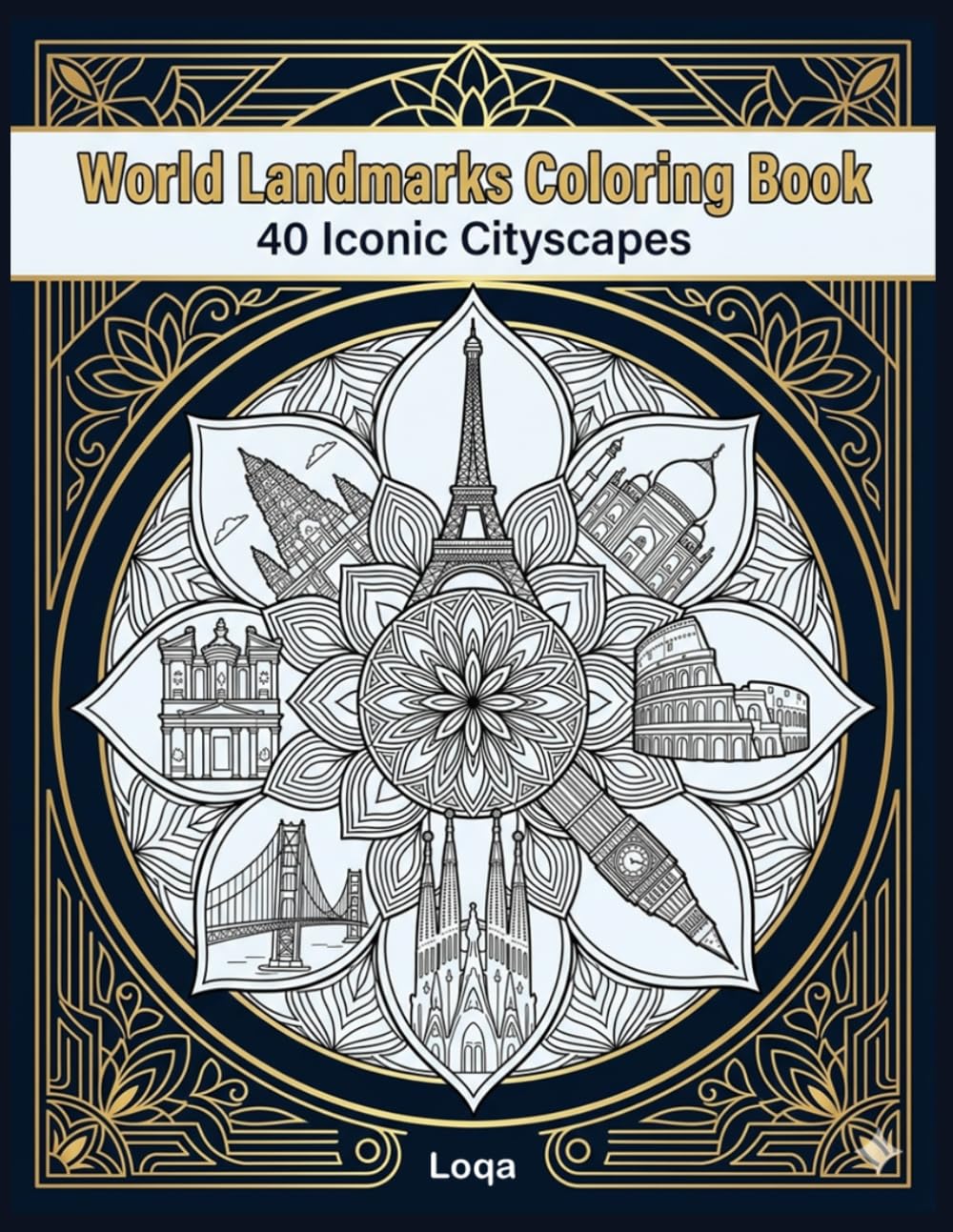 World Landmarks Coloring Book: Iconic Cityscapes