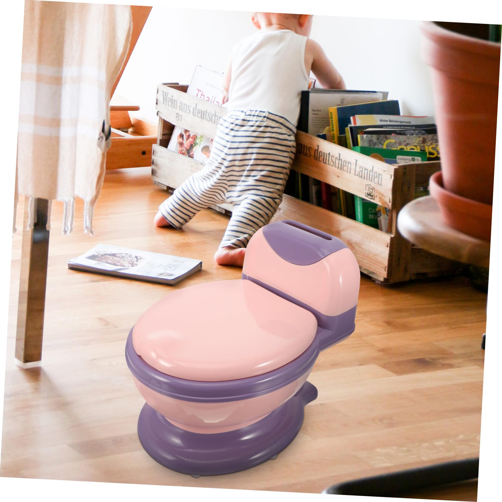 Homoyoyo Vasino Per Ragazzo Ragazza Ragazza in Materiale Resistente Vasino Portatile Leggero e Facile Da Pulire Seduta Comoda e Design Realistico Per Apprendimento Dei Piccoli