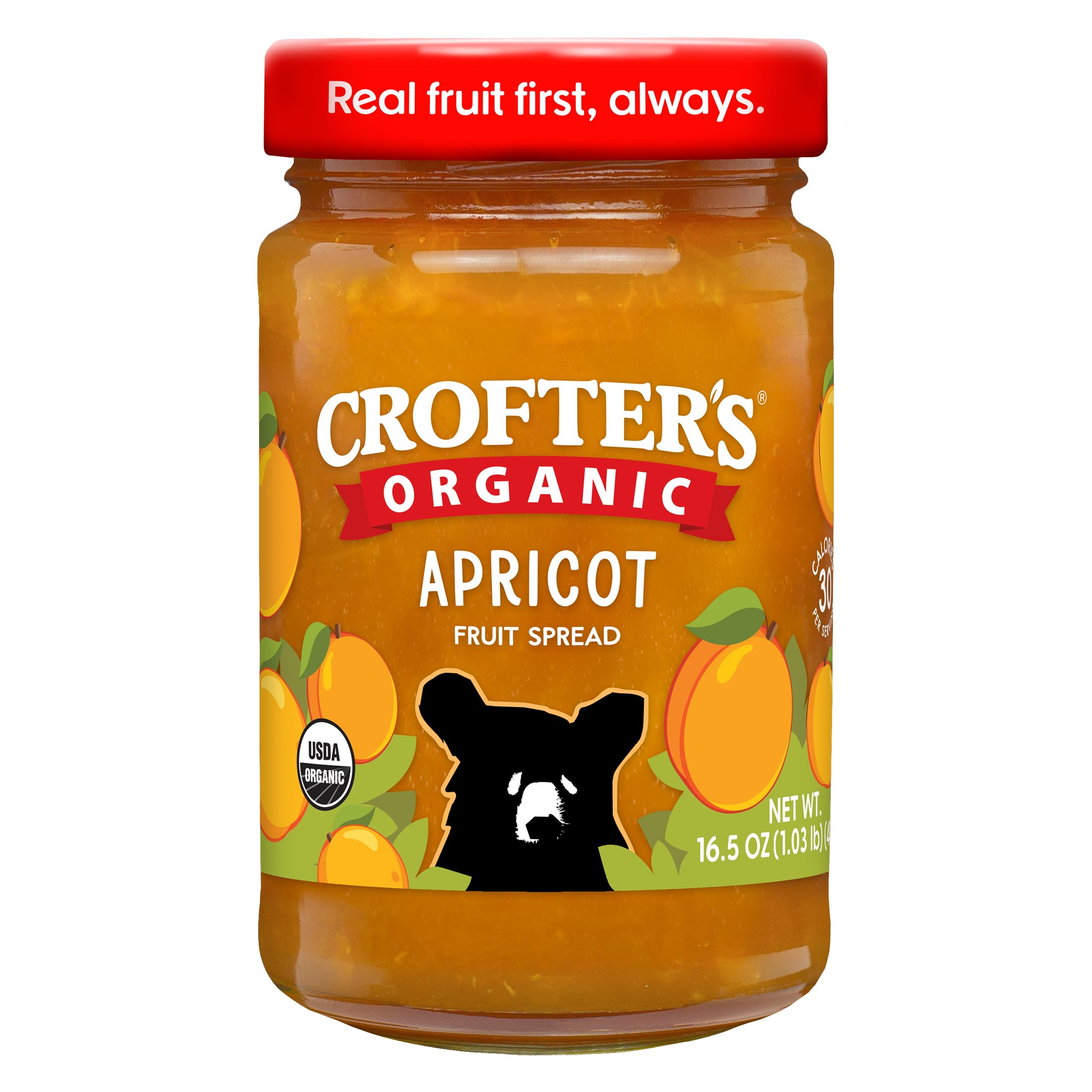 Crofters Fruit Spread Organic Premium Apricot, 16.5 oz