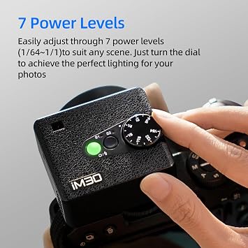 Godox Mini Flash Camera Flash Speedlite for Sony ZV1/ZV-E10, Canon, Nikon, Fuji & Ricoh GR3 GN15, 7-Level Power Adjustment, 230 Flashes with Cameras with Single-Contact Hotshoe and Diffuser