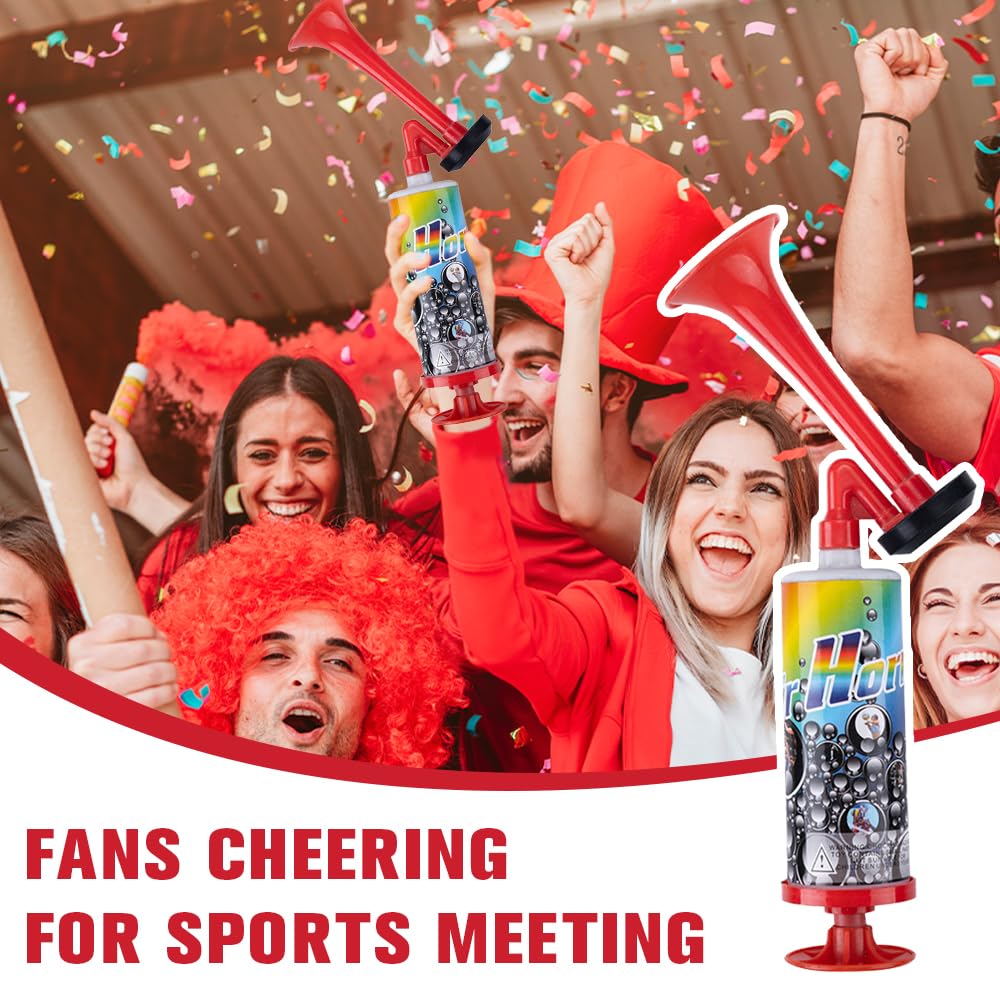 Tromba da Stadio, 4 Pezzi Air Horn, Trombetta da Stadio Forte, Tromba Ad Aria Compressa, Handheld Fanfare Air Horn, Tromba da Stadio per Feste Partite di Calcio Eventi Sportivi