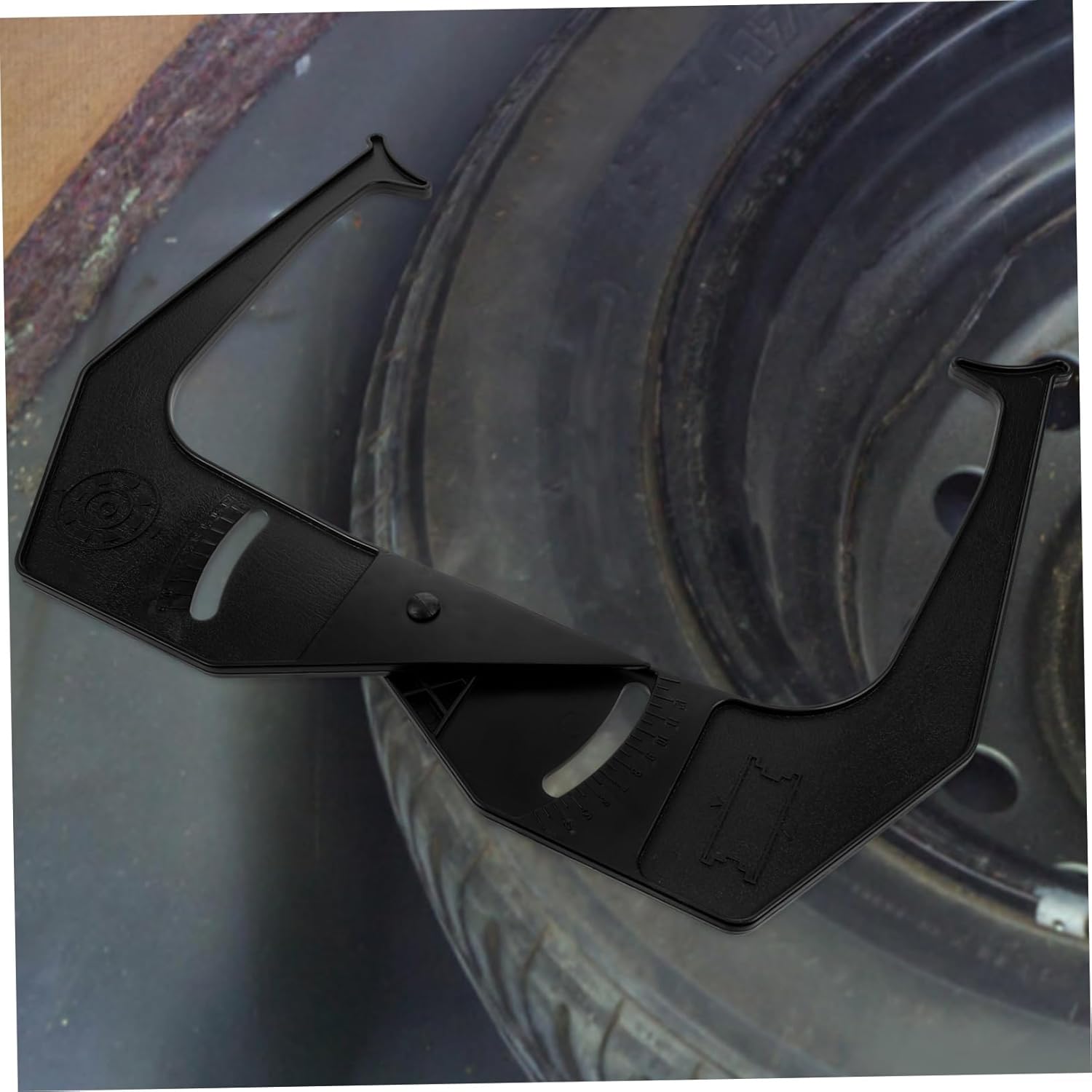 Automotive Tire Balancer Caliper Tool Portable Rim Measuring Instrument for Car Repair Durable Tire Balancer Accessory for Accurate Wheel Measurements