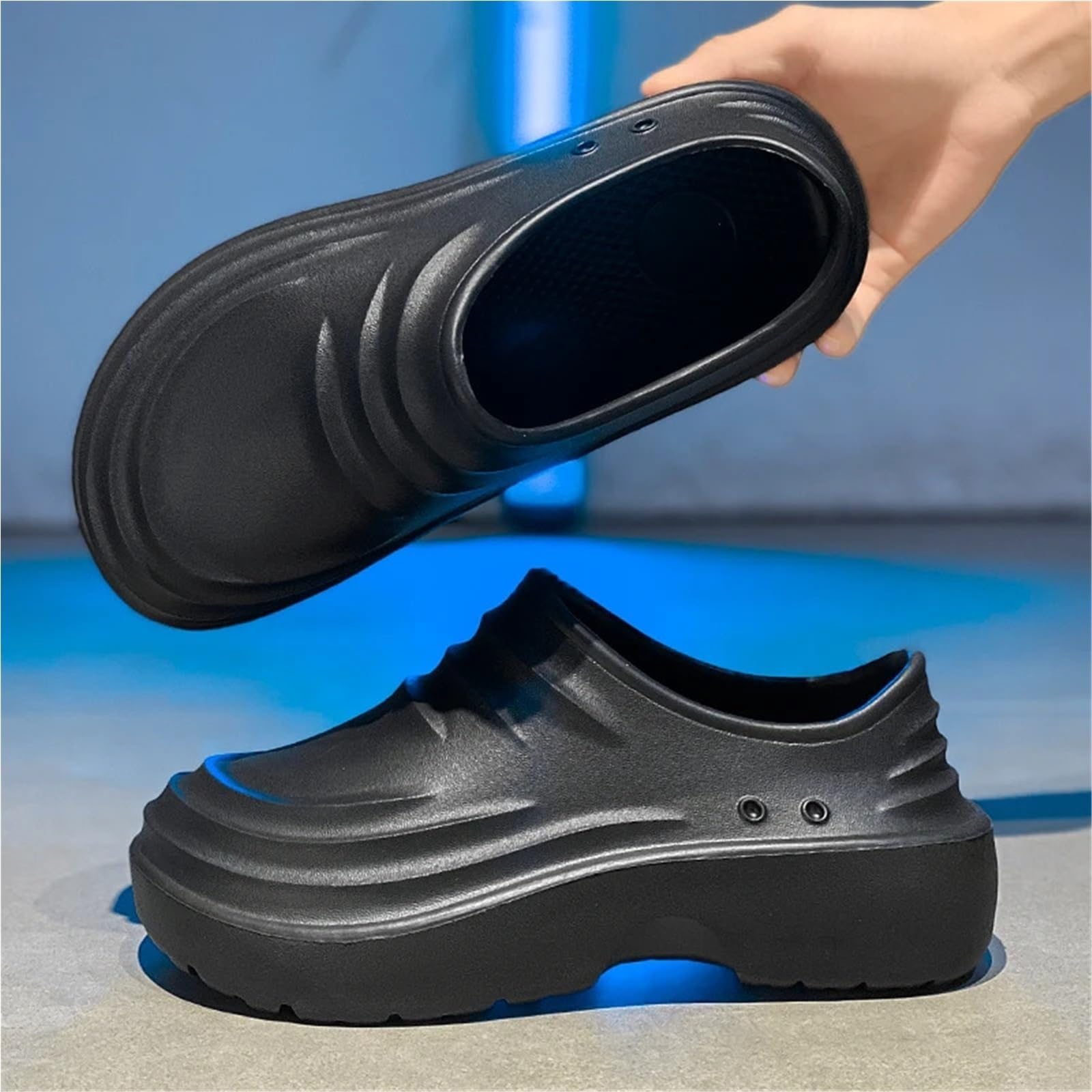 Herren Küchenarbeitsschuhe Männer Chef Schuhe Mann Sommer Strand Hausschuhe