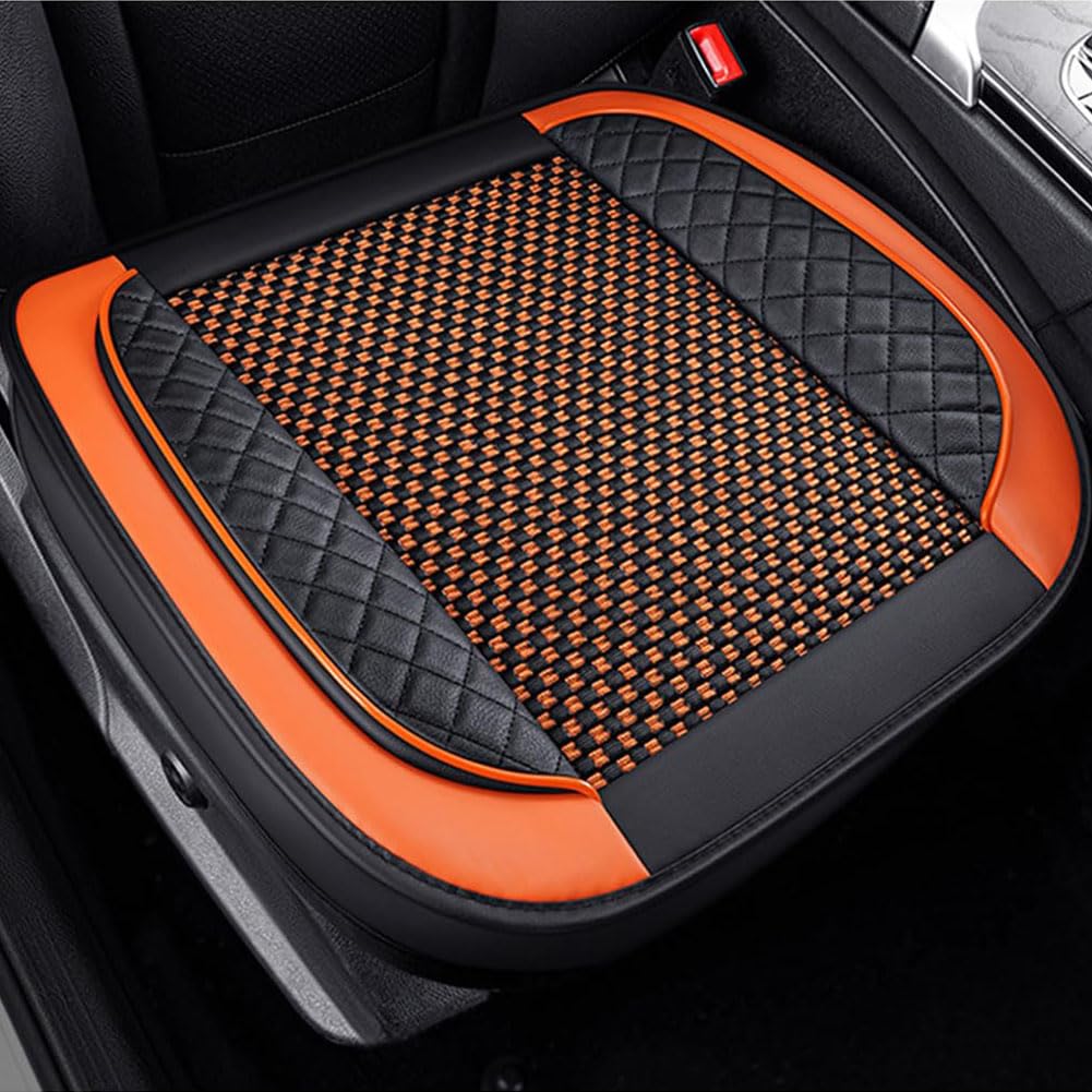 Gtalijhn C/Black And Orange Ar Seat Ushion For Toyota Yaris Hybrid 2020-2024, Hair Pad Driver Front Seats Ushions Non-Slip Breathable For Long Driving Aessories,