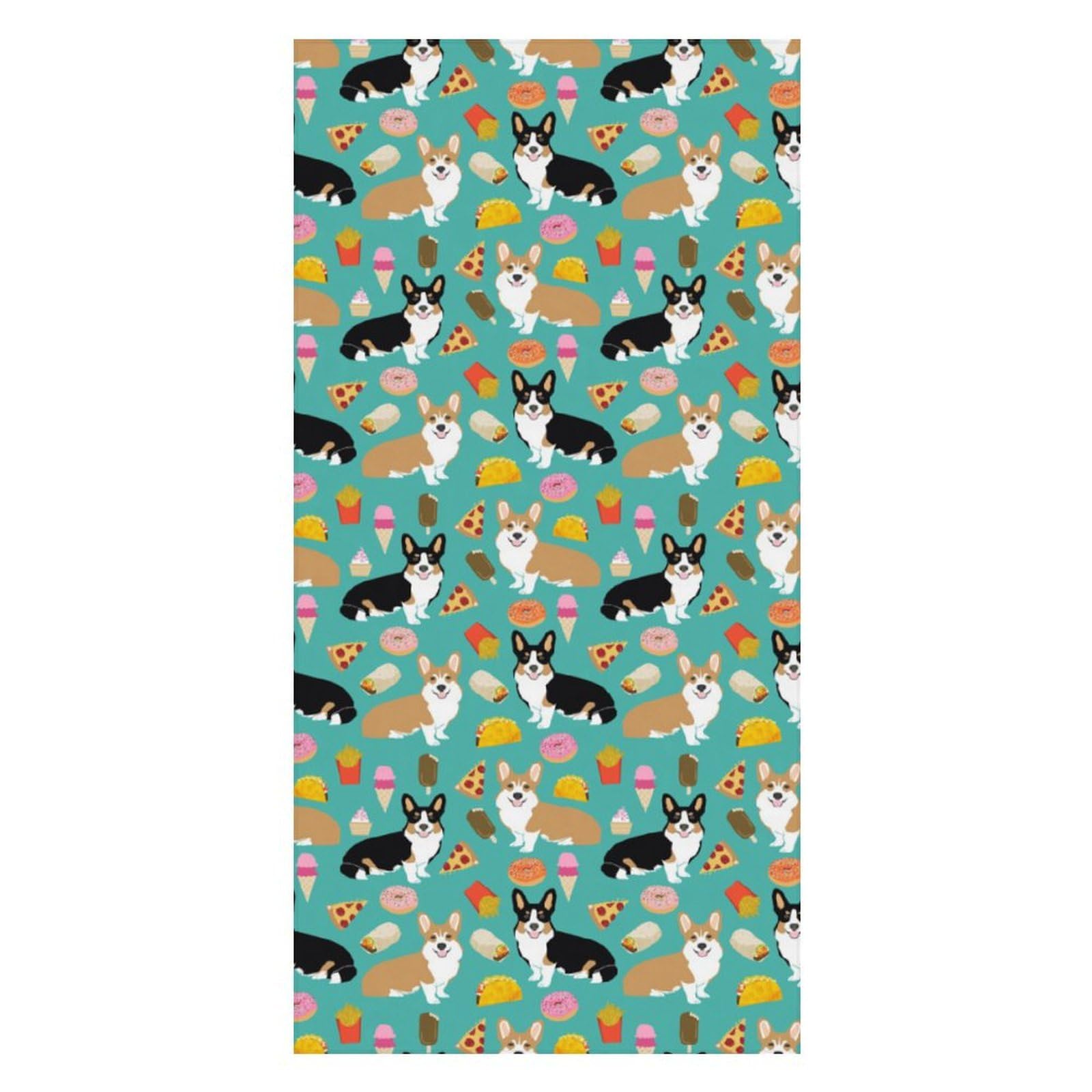 LWORZIIB Beach Towel, Cute Corgi Bath Towel, Pool Towel Great for Gym Swimming 80 X 160cm