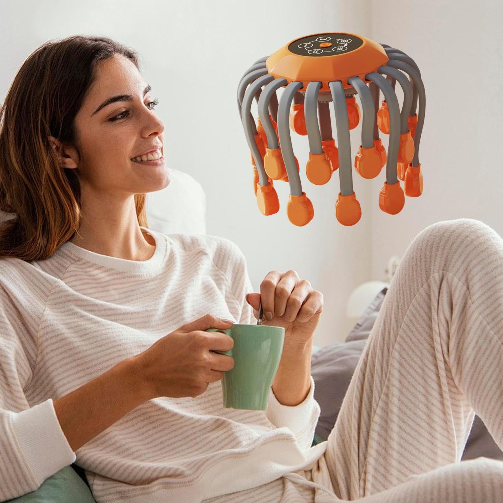 Masajeador Eléctrico de Cabeza Aparato con 20 Nodos Vibratorios