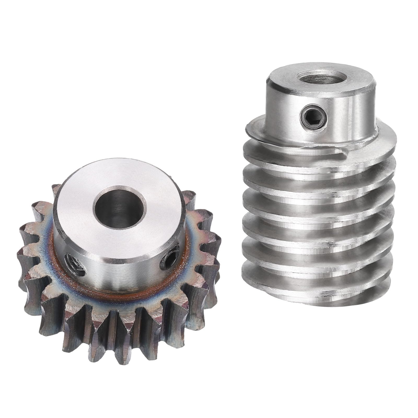 Ingranaggi Conici Sourcing Map - 2 Pezzi, Modulo 0.8, 15 Denti, Foro 5mm, In Ottone