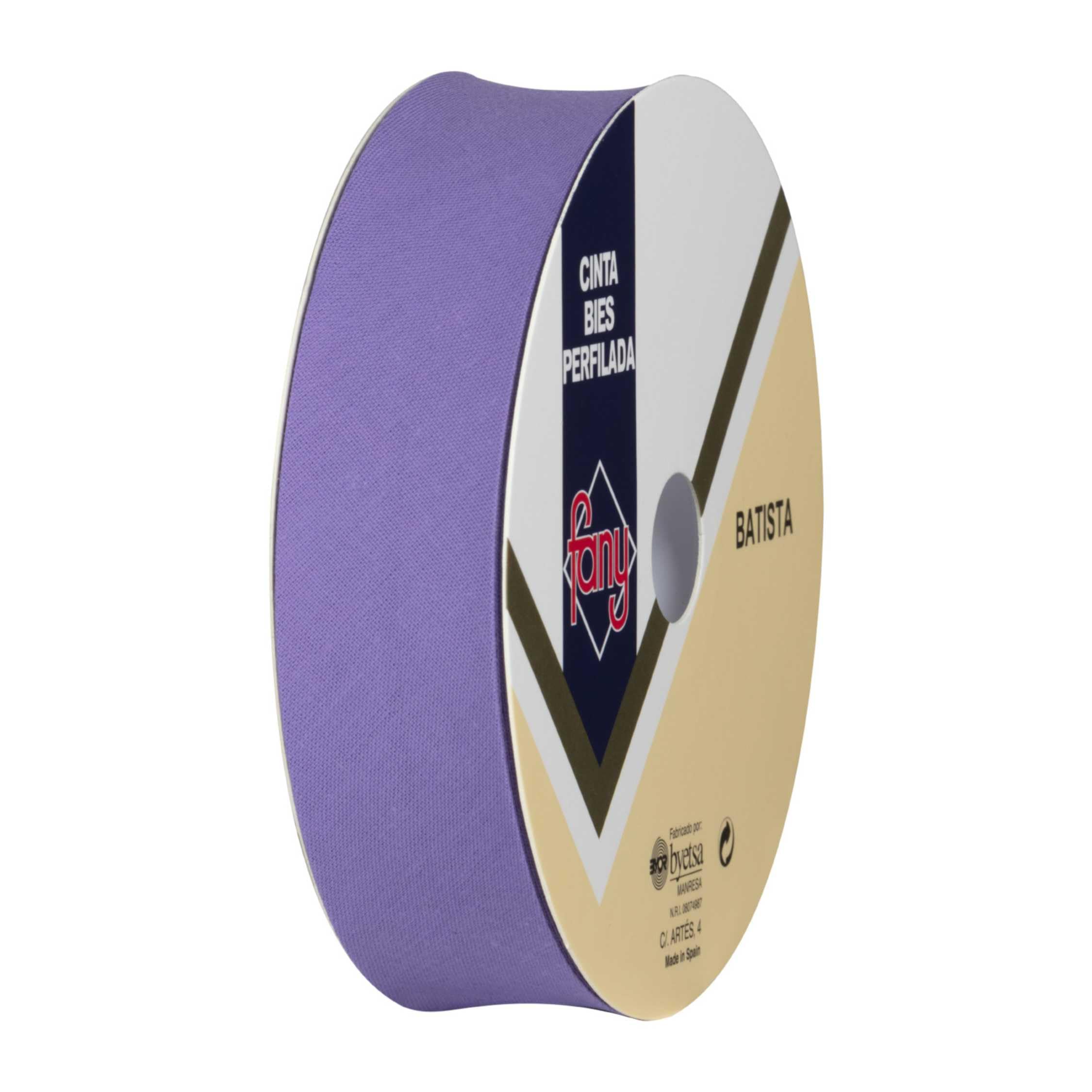 Discover Lifestyle & Fashion Fabrics Bias Binding Tape Polycotton Poly Cotton Sewing Piping Bunting Decorative Trim Edging Hemming Huge Colour Range | 18mm Wide (25 Metre Roll, Lavender)