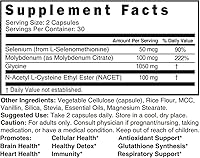 Vista 6 de Suplemento Neuro NAC N-acetil cisteína Ethyl Ester (paquete de 2) – 20 veces más biodisponible que NAC 600 mg – Boost Glutatión 20x – 30 veces más
