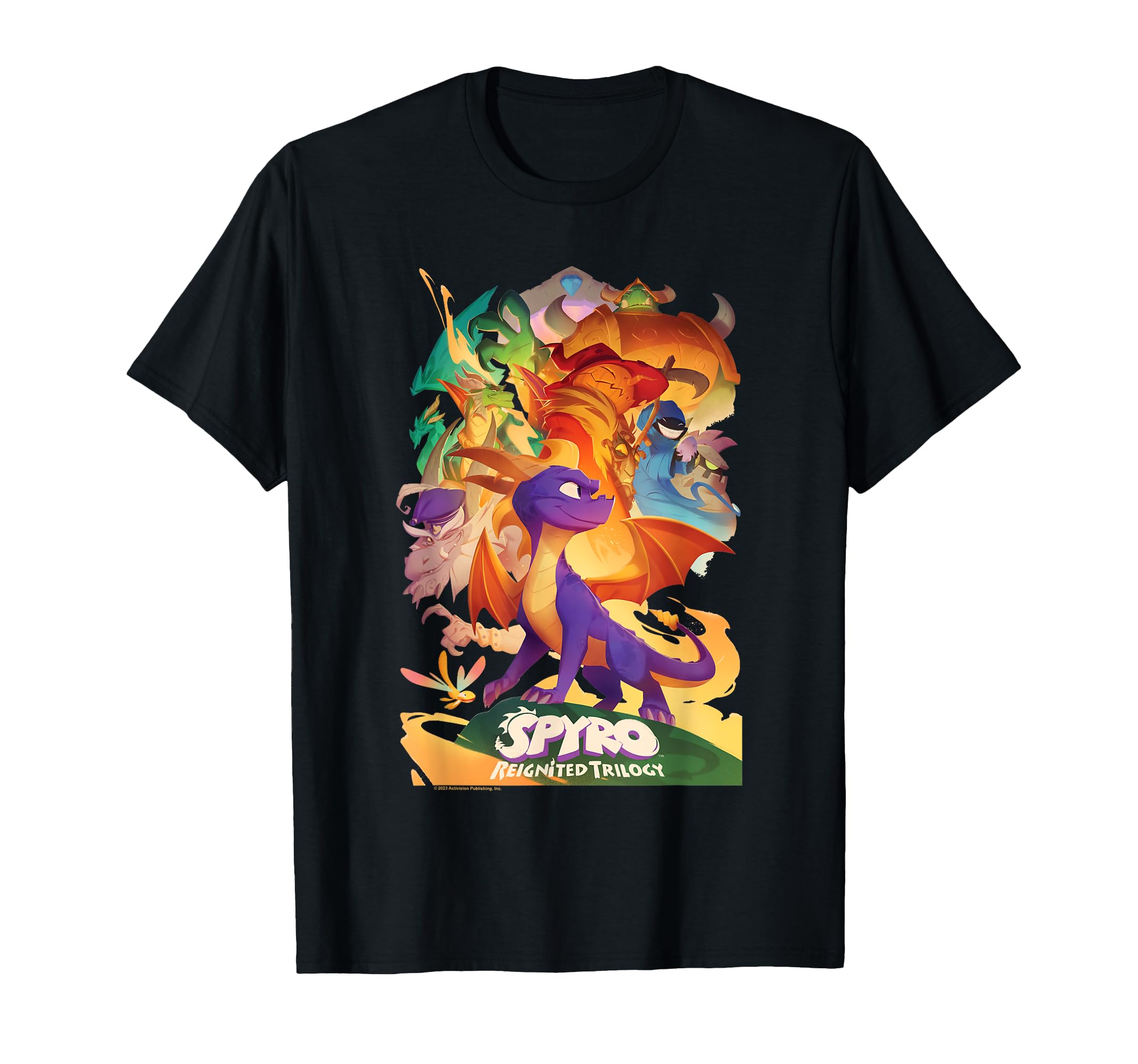 Spyro Reignited Trilogy Mighty Dragon Warrior Game Poster T-Shirt
