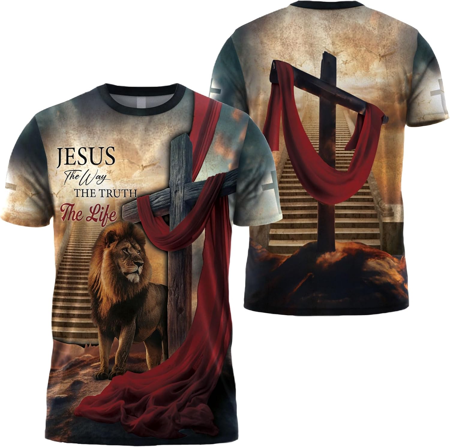 Jesus The Way The Truth and The Life Shirt, Christian Shirts for Men, Religious Shirts for Men