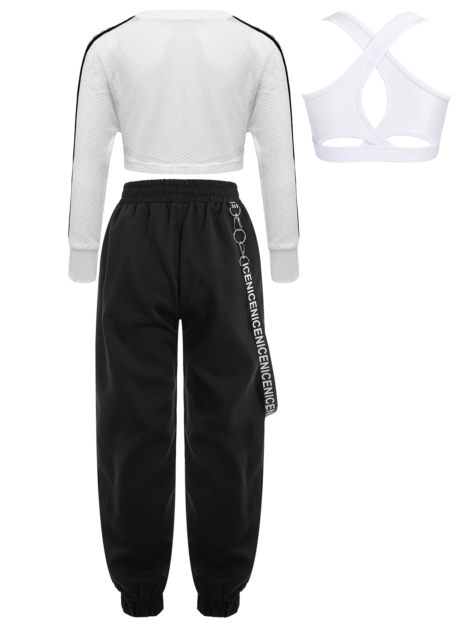 Niños Top Corto Deportivo Niñas Con Tank Crop Tops Para Niñas Top Deportivo Conjunto Ropa Deportiva Verano Pantalones Clase Baile