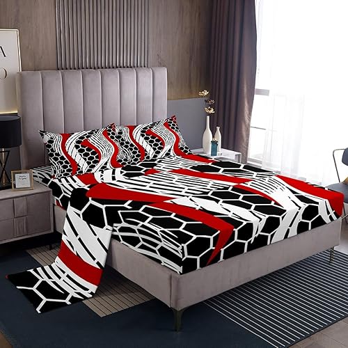 Miniatura 9 de Castle Fairy Juego de sábanas con estampado musical rústico, tamaño individual, juego de sábanas con estampado de instrumentos de guitarra y bajo,