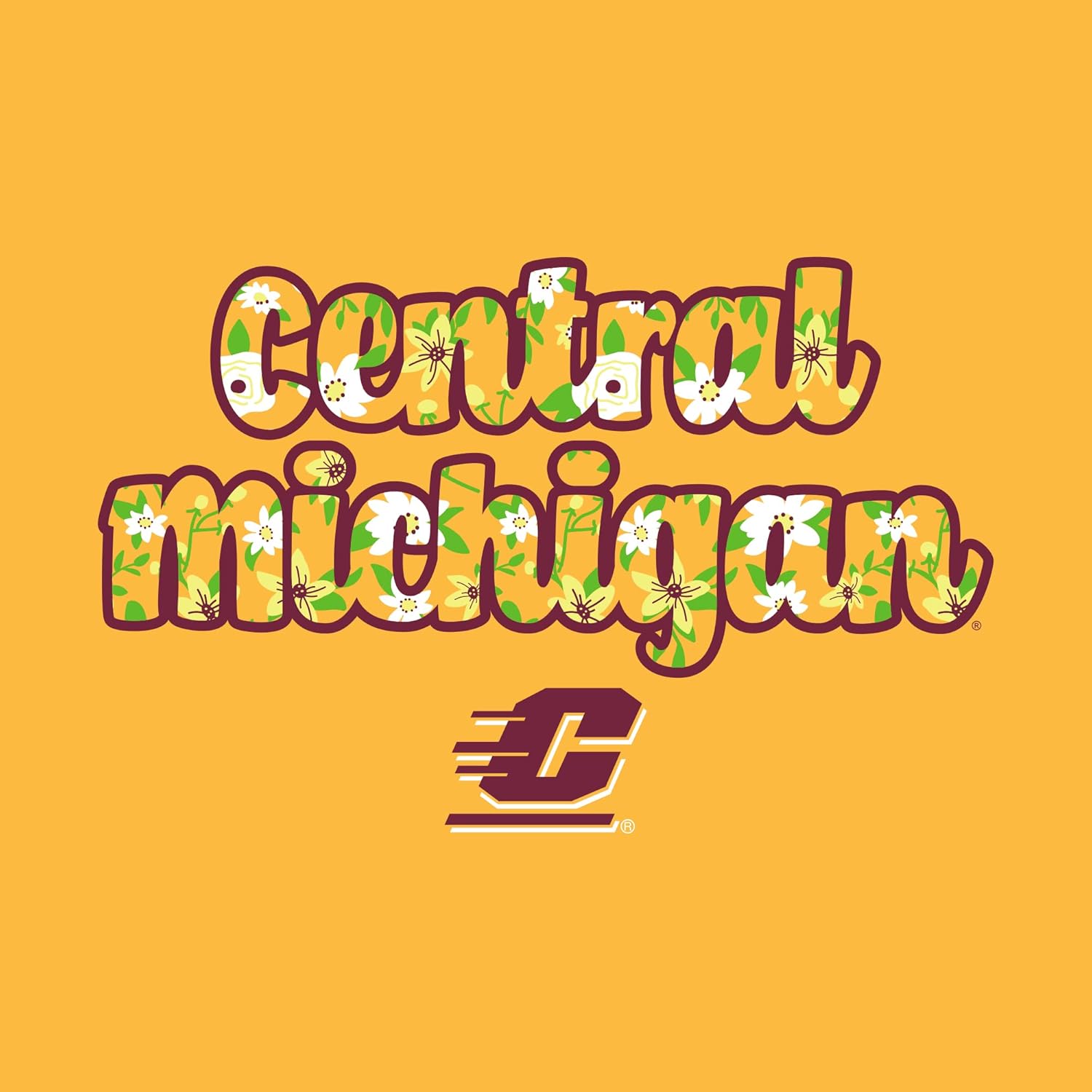 NCAA Flower Pattern State, Team Color T Shirt, College, University