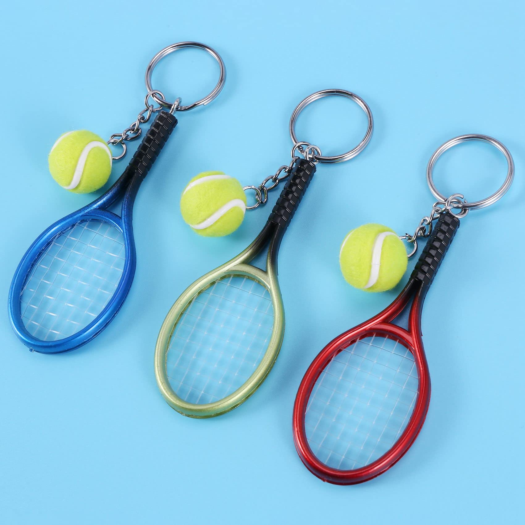 RIXERKOC Raquette de tennis porte-clés Mini nouveauté
