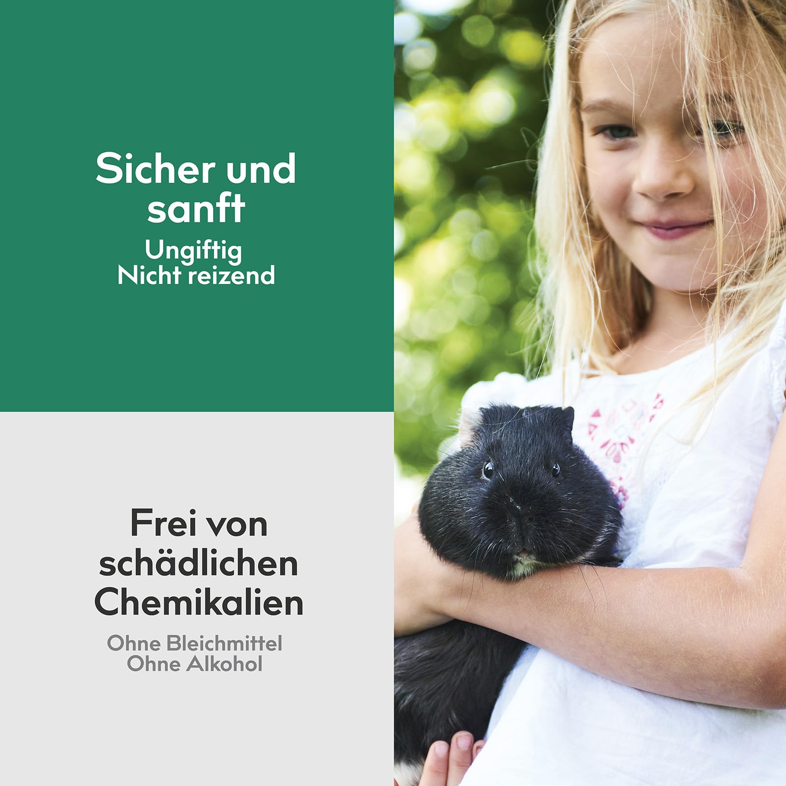 Geruchsentferner für Nagerkäfige, duftfrei, 266 ml | Mineralischer Geruchsentferner, tiersicher, stoppt Uringeruch von Hamstern, Kaninchen, Meerschweinchen, Ratten & Frettchen