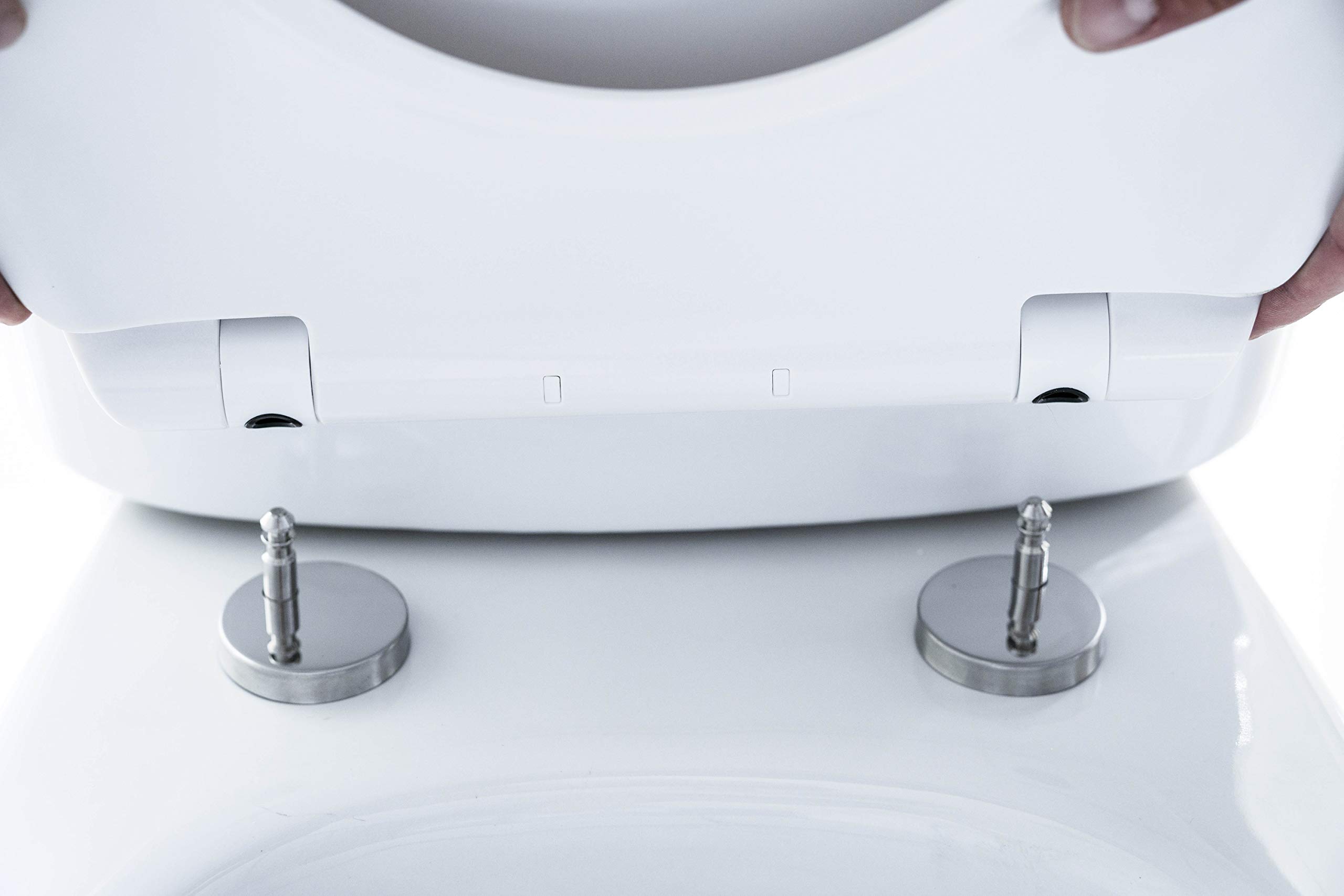 Tapa y asiento de inodoro con caída amortiguada - Compatible con Victoria Roca | Caída Amortiguada y Bisagras de Acero Inoxidable |MiTapa